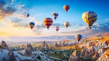 Ballon Flug im Tourismus Park - - Truthahn Kappadokien foto