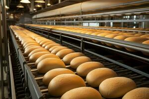 fleißig Brot Bäckerei Förderer. generieren ai foto