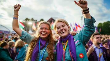 global Scouting Erbe das Bedeutung von Welt erkunden Tag foto
