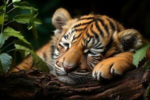 Profil Porträt von Bengalen Tiger. ai generativ foto