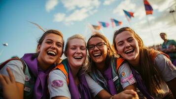 global Scouting Erbe das Bedeutung von Welt erkunden Tag foto