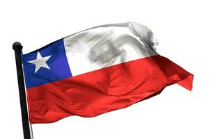 Chile Flagge auf ein Weiß Hintergrund. - - Bild. foto