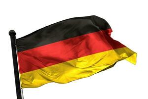 Deutschland Flagge auf ein Weiß Hintergrund. - - Bild. foto