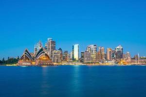 Skyline der Innenstadt von Sydney foto