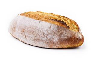 Laib Brot isoliert auf Weiß Hintergrund foto