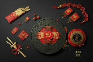 Chinesisch Neu Jahr Hintergrund. ai generativ Profi Foto
