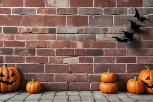 pooky Halloween Dekoration Hintergrund. ai generativ Profi Foto. ai generativ Profi Foto