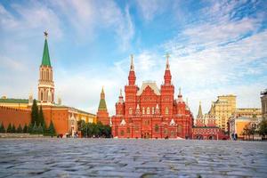 historische Gebäude am roten Platz in Moskau foto