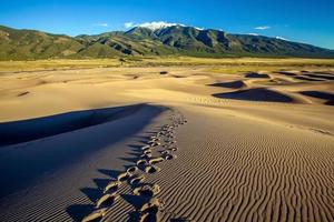 großartiger Sanddünen-Nationalpark in Colorado foto