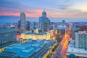 indianapolis stadt innenstadt skyline usa foto