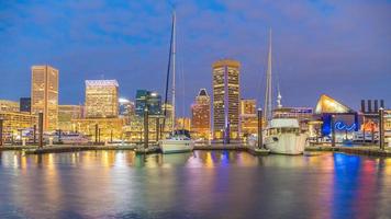 baltimore city innenstadt skyline usa foto