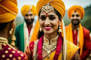 indisch Hochzeit Fotografie im London. KI-generiert foto