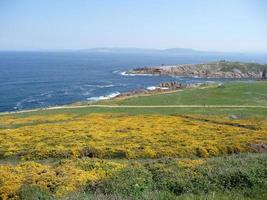 berg san pedro in la coruna - spanien foto