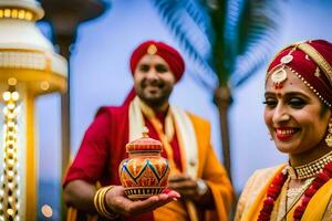 das Hochzeit, Mumbai, Fotografie, das Hochzeit Brigade. KI-generiert foto