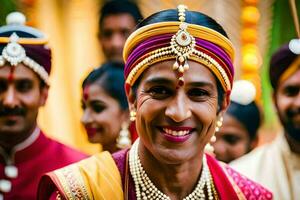 indisch Hochzeit Fotograf im Mumbai. KI-generiert foto