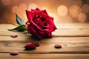 das Rose ist das Symbol von Liebe und Romantik. KI-generiert foto