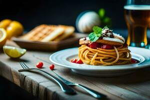 das Beste Essen im das Welt ist das Essen Sie Essen mit Ihre Freunde. KI-generiert foto