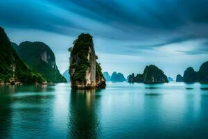 das Ha lange Bucht im Vietnam. KI-generiert foto