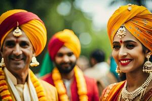 indisch Hochzeit im Delhi. KI-generiert foto