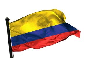 Kolumbien Flagge auf ein Weiß Hintergrund. - - Bild. foto