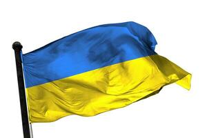 Ukraine Flagge auf ein Weiß Hintergrund. - - Bild. foto