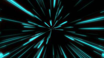 Linie gestalten Neon- Blau und rot Licht dunkel Streifen einfach.cyber futuristisch Geschwindigkeit Zoomen Bewegung grafischer Hintergrund Strahl verwischen Flare.abstrakt Licht schnell Nacht hintergrund.modern glühen Farbe Magie Illustration foto