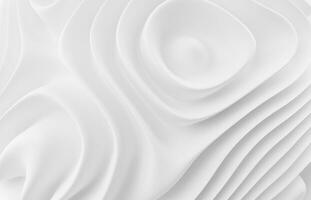 3d Rendern abstrakt Schönheit Hautpflege Sahne Textur kosmetisch Produkt Hintergrund. Milch Kreis Welligkeit, Spritzen Wasser Wellen oben Aussicht auf Weiß Hintergrund. Produkt Joghurt Strudel runden Textur Oberfläche foto
