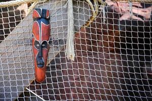 abstrakte Vintage antike afrikanische Maske foto