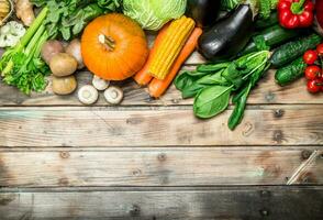 gesund Lebensmittel. organisch Früchte und Gemüse. foto