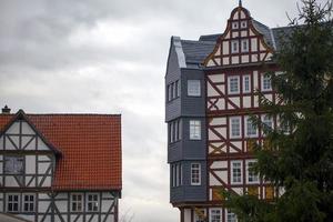 Vintage alte deutsche Architektur Bauernhaus foto