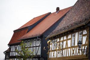 Vintage alte deutsche Architektur Bauernhaus foto