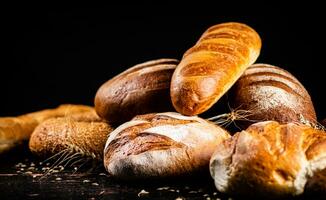 anders Typen von frisch hausgemacht Brot. foto