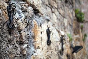 schmutziger Grunge-Steinmauer-Hintergrund foto