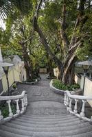 Calcada do Carmo portugiesische Gasse im Kolonialstil im alten Taipa-Gebiet von Macau China? foto