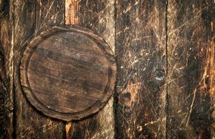 Portion Hintergrund. das Schneiden Tafel. foto