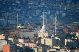 Istanbul alt Stadt, Dorf Dächer. Antenne Sicht. foto