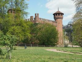 mittelalterliche burg in turin foto