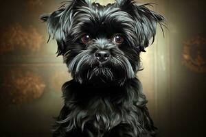 affenpinscher Hündchen. ai generativ Kunst foto