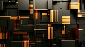 Holz Einlegearbeit Mauer Parkett, abstrakt Muster Hintergrund, generativ ai Illustration foto