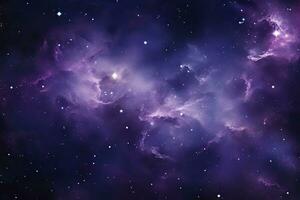 lila Galaxis Raum Sterne im äußere Raum. ai generiert foto