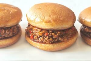 Sloppy Joe - amerikanisches Sandwich foto