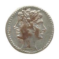 antike römische Münze foto