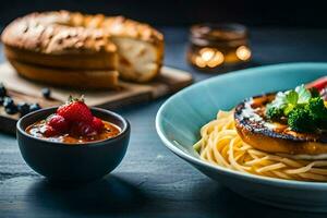 das Beste Pasta Geschirr im das Welt. KI-generiert foto