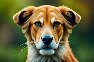 ein Hund Porträt im ein Digital malen. KI-generiert foto