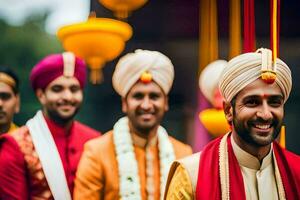 indisch Hochzeit im Indien. KI-generiert foto