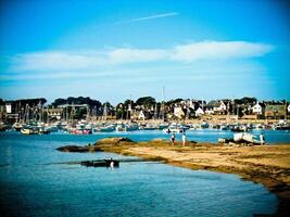 Strand Gelassenheit im Hütten Rüstung, Bretagne foto