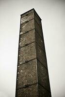 ewig Erinnerung buchenwald Konzentration Lager Krematorium Schornsteine foto