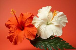 Blume Pflanze Natur blühen rot tropisch Stigma Hawaii Geranie Rose isoliert Chinesisch foto