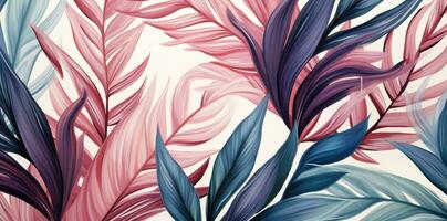 Illustration modisch Farbe abstrakt fließen Oberfläche Kunst Einladung bunt Hintergrund Design Textur Blatt tropisch foto