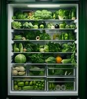 Essen Grün Kühlschrank Diät foto